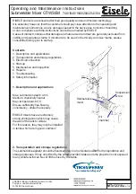 Eisele GTWS 740 Operating And Maintenance Instructions Manual preview