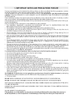 Предварительный просмотр 3 страницы Eisno HB4801 Instructions And Hints For The Use, Installation And Maintenance