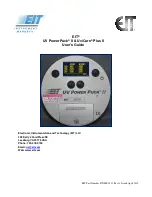 EIT UV Power Puck II User Manual предпросмотр