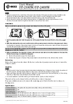 Preview for 1 page of Eizo 2100W User Manual