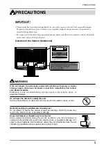 Предварительный просмотр 3 страницы Eizo ColorEdge CE210W User Manual