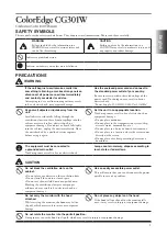 Preview for 3 page of Eizo COLOREDGE CG301W Setup Manual