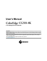 Eizo ColorEdge CG318-4K User Manual preview