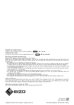 Preview for 8 page of Eizo ColorEdge CS2740 User Manual & Setup Manual