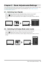 Предварительный просмотр 11 страницы Eizo ColorEdge PROMINENCE CG3146 User Manual