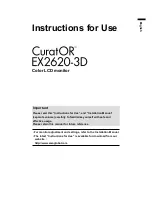 Eizo CuratOR EX2620 Instructions For Use Manual preview