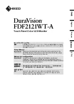 Preview for 1 page of Eizo DuraVision FDF2121WT-A Setup Manual