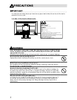 Preview for 3 page of Eizo DuraVision FDF2304W-P Setup Manual