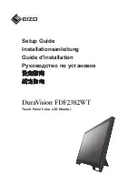 Eizo DuraVision FDF2382WT Setup Manual preview