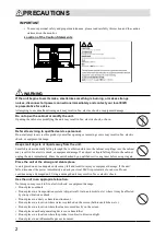 Preview for 3 page of Eizo DuraVision FDF2405W User Manual