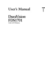 Предварительный просмотр 3 страницы Eizo DURAVISION FDS1701 User Manual