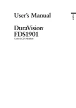 Preview for 3 page of Eizo DURAVISION FDS1901 User Manual