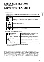 Предварительный просмотр 21 страницы Eizo DuraVision FDS1904 Setup Manual