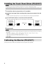 Preview for 20 page of Eizo DuraVision FDU2101 Setup Manual