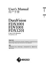 Eizo DURAVISION FDV1001 User Manual preview