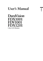 Предварительный просмотр 2 страницы Eizo DURAVISION FDV1001 User Manual