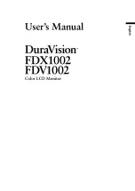 Предварительный просмотр 3 страницы Eizo DuraVision FDV1002 User Manual