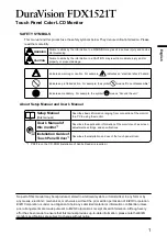 Предварительный просмотр 13 страницы Eizo DuraVision FDX1521T Setup Manual