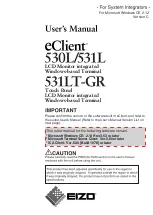 Eizo eClient 530L User Manual preview