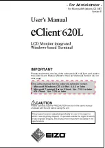 Предварительный просмотр 1 страницы Eizo eClient 620L User Manual