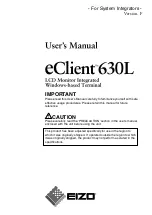 Eizo eClient 630L User Manual preview