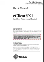 Eizo eClient SX1 User Manual предпросмотр