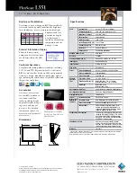 Предварительный просмотр 2 страницы Eizo EIZO FlexScan L 551  L551 L551 Specification Sheet