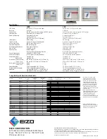 Предварительный просмотр 6 страницы Eizo EIZO FlexScan L 66  L66 L66 Brochure & Specs