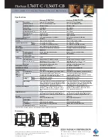 Предварительный просмотр 2 страницы Eizo EIZO FlexScan L 760T L760T-C L760T-C Specification Sheet