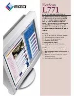 Eizo EIZO FlexScan L 771  L771 L771 Specification Sheet предпросмотр