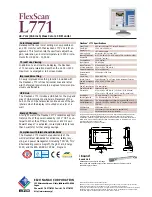 Предварительный просмотр 2 страницы Eizo EIZO FlexScan L 771  L771 L771 Specification Sheet