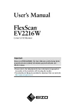 Предварительный просмотр 1 страницы Eizo FlexScan EV2216W User Manual