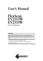 Eizo FlexScan EV2313W User Manual предпросмотр