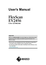 Preview for 1 page of Eizo FLEXSCAN EV2456 User Manual