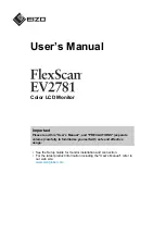 Eizo FlexScan EV2781 User Manual предпросмотр