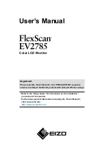 Eizo FlexScan EV2785 User Manual preview