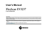 Preview for 1 page of Eizo FlexScan EV3237 User Manual