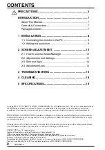 Preview for 2 page of Eizo FLEXSCAN F520 - User Manual