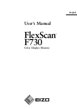 Eizo FlexScan F730 User Manual preview