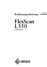 Preview for 1 page of Eizo FlexScan L 350  L350 L350 (German) Bedienungsanleitung