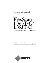 Предварительный просмотр 1 страницы Eizo FlexScan L 353T L353T-C L353T-C User Manual