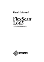 Eizo FlexScan L 665  L665 L665 User Manual preview