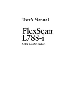 Предварительный просмотр 3 страницы Eizo FlexScan L 788-i User Manual