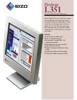 Eizo FlexScan L351 Brochure & Specs предпросмотр