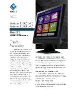 Preview for 1 page of Eizo FlexScan L352T-C Brochure