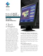 Preview for 1 page of Eizo FlexScan L362T Brochure & Specs