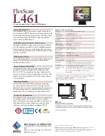 Предварительный просмотр 2 страницы Eizo FlexScan L461 Brochure