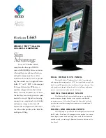 Eizo FlexScan L665 Brochure preview