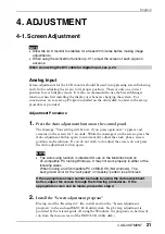 Preview for 21 page of Eizo FlexScan L695 User Manual