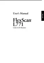 Eizo FLEXSCAN L771 - User Manual preview